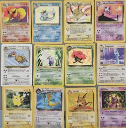 Huge vintage pokemon card lot dark holo 1st edition WOTC gym fossil neo Genesis - Image 1