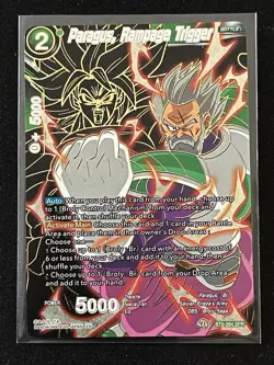 Dragon Ball Super Card Game Paragus Rampage Trigger SPR Foil Card BT5-064 - Image 1