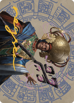 Akal Pakal, First Among Equals Art Card 46/81 - Gold-Stamped Signature~46/81~NM~ - Image 1