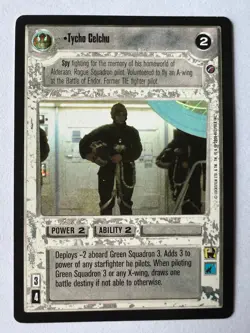 Star Wars CCG SWCCG Tycho Chlchu Death Star II 2 DS2 Card Rare NM/LP - Image 1