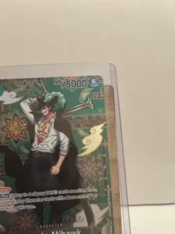 One Piece OP14 Azure Sea’s Seven OP12-30 Dracule Mihawk SP Foil Card pulled 1/30 - Image 5