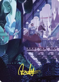 As Foretold Art Card (Gold-Stamped Signature)~64/81~NM~Art Series: WIlds of Eldr - Image 1