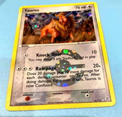 Pokemon Card - Tauros FireRed & LeafGreen 16/112 Reverse Holo NEVER PLAYED - Image 1