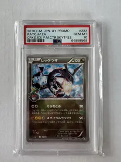 2016 Pokemon Center Japanese XY Promo Rayquaza Cracked Ice 232/XY-P #232 PSA 10 - Image 1