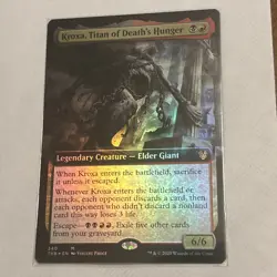 Kroxa, Titan of Death's Hunger (Extended Art) Theros Beyond Death Foil - Image 1
