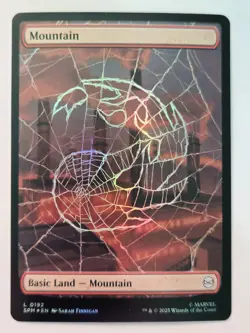 MTG Mountain Marvel's Spider-Man 0192 Foil Land - Image 2