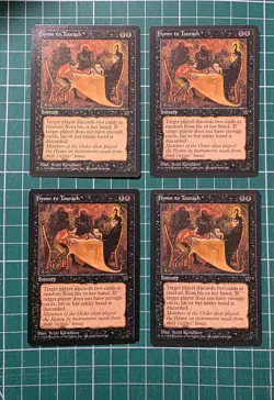 Magic the Gathering (MTG) - 4x Hymn to Tourach - Fallen Empires (Black) (Swamp) - Image 1