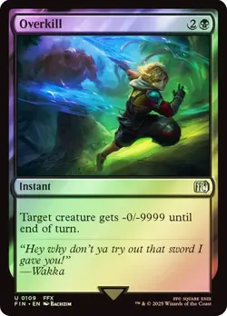 Overkill Foil Final Fantasy MTG NM - Image 1