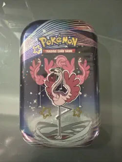 Pokemon Mini Tin: Paldean Fates (Flamigo) - Factory Sealed - Image 1