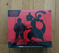 Pokemon Destined Rivals Pokemon Center ETB PC Elite Trainer Box Sealed New - Image 1