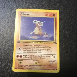 Cubone 50/64 Jungle 1st First Edition Pokemon Card In Mint Condition Wotc Tcg - Image 1