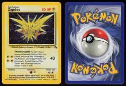 Zapdos 15/62 Rare Fossil Holo Unlimited Pokemon - Image 3