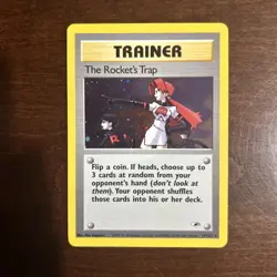 2000 Pokemon Gym Heroes The Rocket's Trap Holo #19/132 - Image 1