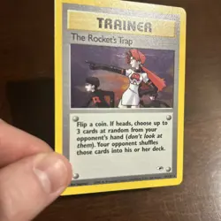 2000 Pokemon Gym Heroes The Rocket's Trap Holo #19/132 - Image 3
