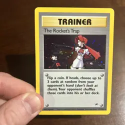 2000 Pokemon Gym Heroes The Rocket's Trap Holo #19/132 - Image 4