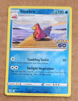 Pokemon TCG- Slowbro 020/078- Pokemon GO- Reverse Holo Card - Image 1