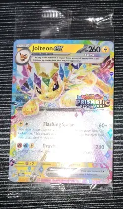 Pokemon- Jolteon ex 030/131- Prismatic Evolutions- Holo Stamped Promo Sealed - Image 1