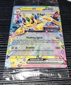 Pokemon- Jolteon ex 030/131- Prismatic Evolutions- Holo Stamped Promo Sealed - Image 3