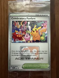 SEALED Pokemon Celebratory Fanfare Ace Trainer Promo 2025 English - Image 3