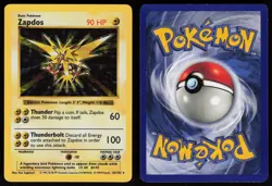 Zapdos 16/102 Shadowless Holo Rare Base Set Pokemon - Image 3