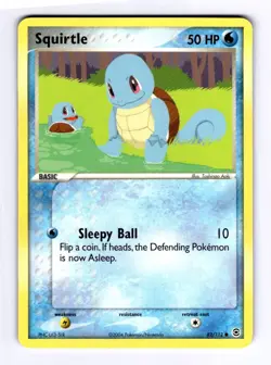 Squirtle - 082/112 FireRed & LeafGreen #82 (2004) Common HP Pokemon - Image 1