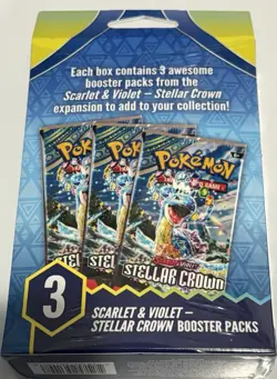 Pokemon Scarlet & Violet: Stellar Crown 3 Booster Pack Box BRAND NEW Sealed NIB - Image 1