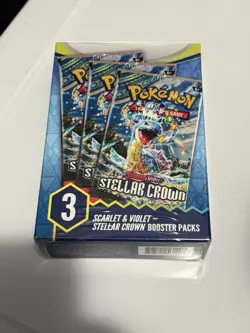 Pokemon Scarlet & Violet: Stellar Crown 3 Booster Pack Box BRAND NEW Sealed NIB - Image 2