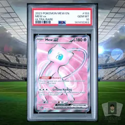 Mew EX Full Art 2023 Pokemon Scarlet & Violet 151 EN #193/165 PSA 10 GEM MINT - Image 1