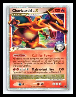 💥 Charizard G Lv.X Pokemon Diamond & Pearl Black Star Promo DP45 Holo Rare - Image 1