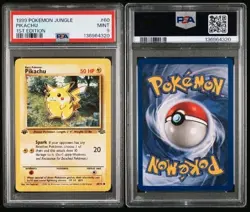 PSA 9 MINT Pokemon 1st Edition Jungle Pikachu 60/64 - Image 3