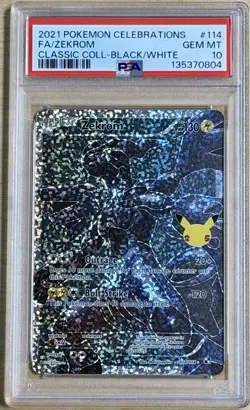 2021 Pokemon Celebrations #114 Classic Zekrom Full Art Holo PSA 10 Gem 💎 Mint - Image 1