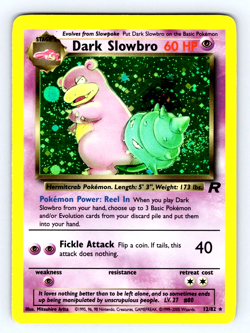 Pokemon Dark Slowbro Holo Rare 1st Edition Team Rocket 12/82 MP/HP - Image 3