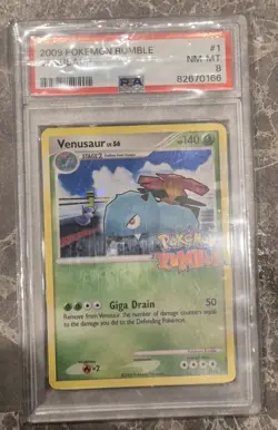 2009 Pokemon Rumble Venusaur 1/16 Holo Graded PSA 8 Rare Card Mint - Image 3