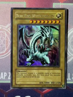 🔥 YUGIOH Blue-Eyes White Dragon LOB-001 Unlimited ULTRA RARE ORIGINAL NM #2 - Image 2
