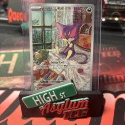 Pokemon TCG NM Purrloin 136/086 Illustration Rare Holo White Flare English - Image 1