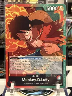 Monkey.D.Luffy OP13-001 - One Piece TCG English - NM Near-Mint English Leader - Image 1