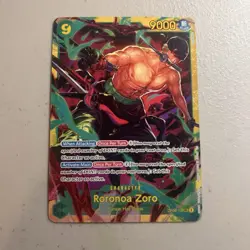 Roronoa Zoro OP06-118 SEC Secret Rare art English One Piece TCG Wings Capt MINT - Image 1