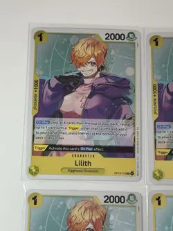 Lilith OP13-113 Carrying On His Will 4 Foil Card Play Set Lot One Piece - Image 2