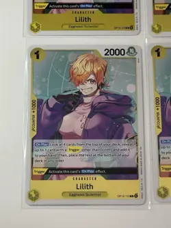 Lilith OP13-113 Carrying On His Will 4 Foil Card Play Set Lot One Piece - Image 4
