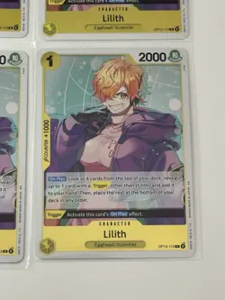 Lilith OP13-113 Carrying On His Will 4 Foil Card Play Set Lot One Piece - Image 5