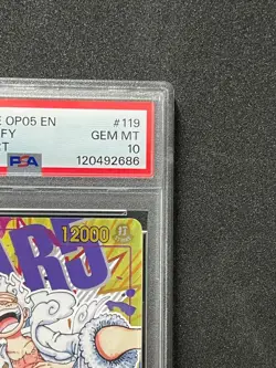 OP05-119 PSA10 Monkey D Luffy SEC V2 GEAR 5 Awakening of the New Era ONE PIECE - Image 5