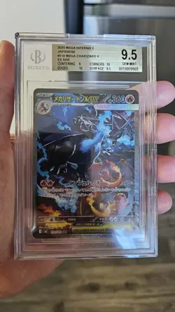 2025 Pokemon MEGA Inferno X Japanese #110 Mega Charizard X ex SAR BGS 9.5 - Image 1