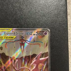 Pokemon TCG Espeon Deoxys GX SM240 Black Star Promo Card Near Mint Condition NM - Image 4