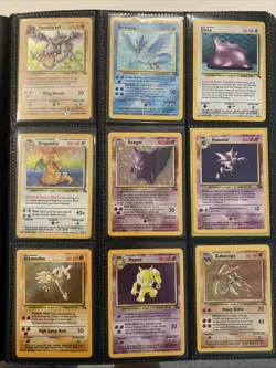 100% Complete Fossil Set 62/62 Original 1999 WOTC Pokemon Cards TCG NM LP - Image 1