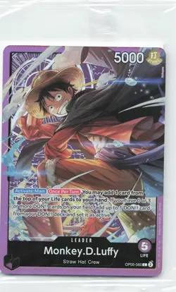 Monkey D. Luffy Sound Loader L One Piece Promotion Cards #OP05-060 SEALED - Image 1