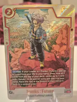 Dragon Ball Super Fusion World Manga Booster 02 Trunks Future ALT ART - SB02-010 - Image 1