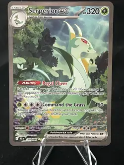 Pokemon Serperior ex 164/086 Sv: Black Bolt - Special Illustration Rare NM Holo - Image 1