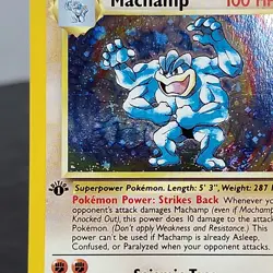 Machamp 1st Edition Holo WOTC Pokemon TCG Base Set 8/102 Rare LP Ungraded ⭐ - Image 2