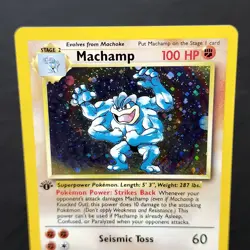 Machamp 1st Edition Holo WOTC Pokemon TCG Base Set 8/102 Rare LP Ungraded ⭐ - Image 3