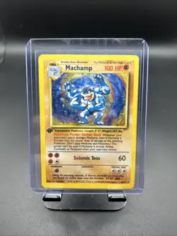Machamp 8/102 – Base Set 1st Edition Holo Rare – WOTC Vintage Pokemon TCG - Image 1